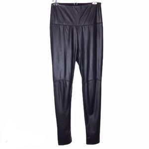 Lysse Black Vegan Leather High Waisted Legging